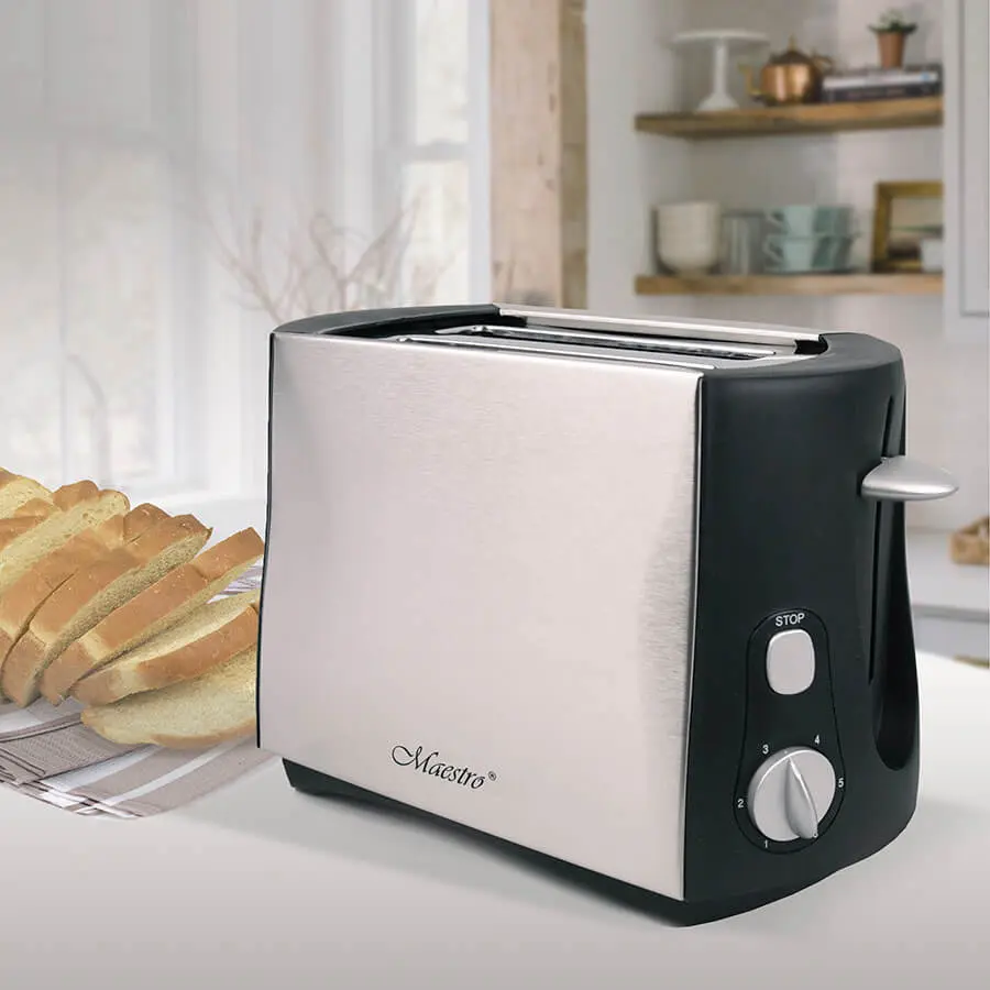 Prajitor de paine Maestro MR-704 (White/Black)