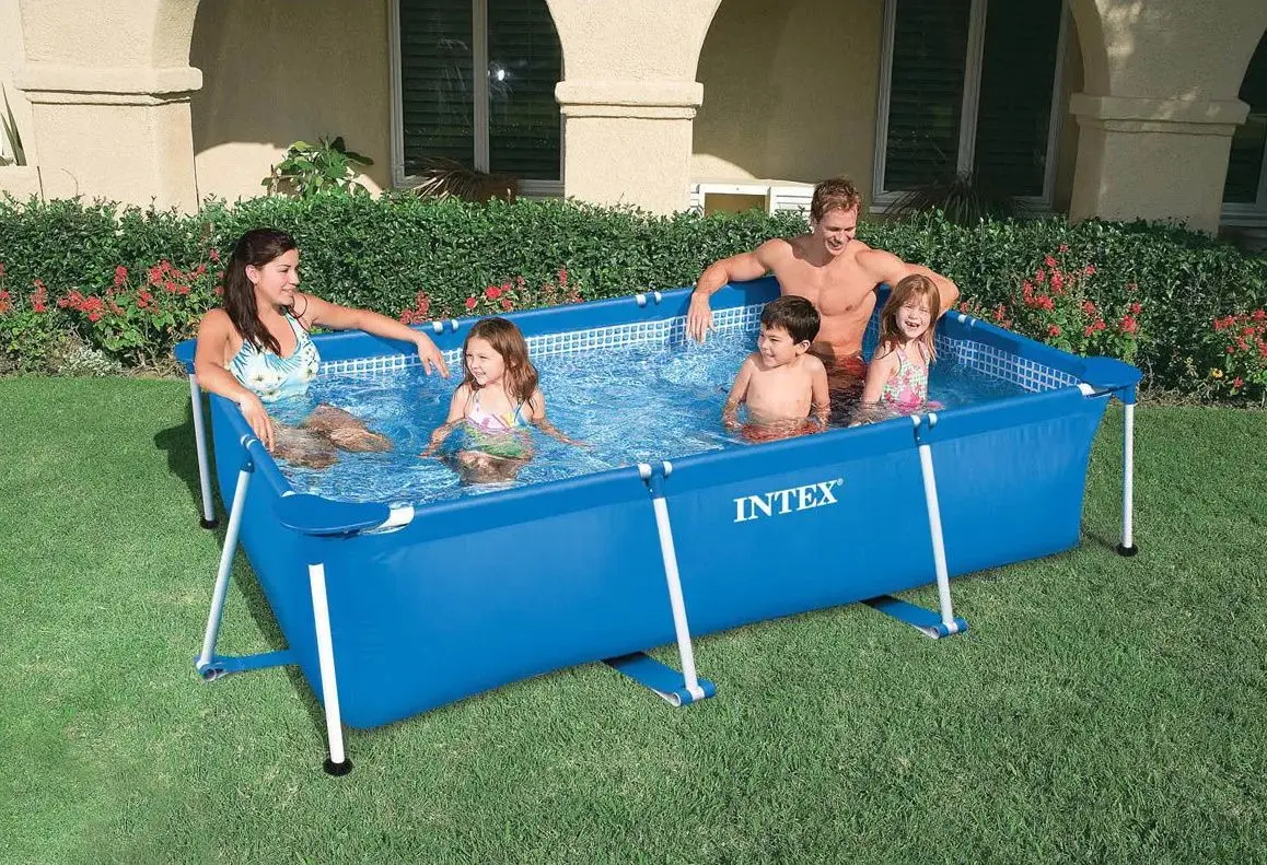 Piscina cu cadru Intex Rectangular Frame 28272 (Blue)