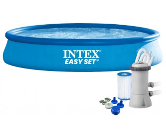 Надувной бассейн Intex Easy Set 28158 (Blue)