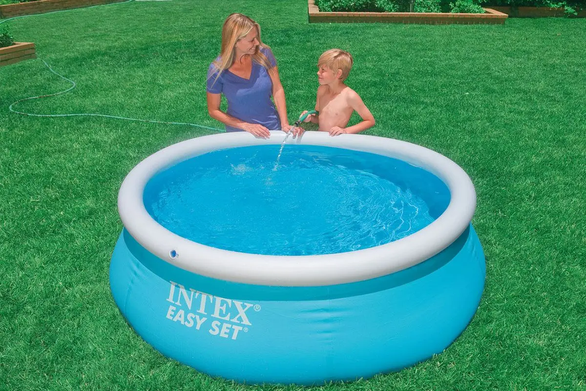 Детский надувной бассейн Intex Easy Set 28101 (Blue)