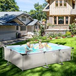 Piscina cu cadru 15in1 Avenli 2815 300x207x65cm (Grey) Thumb