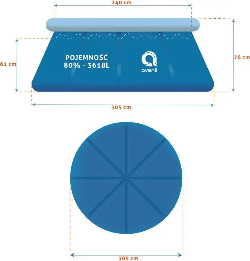 Piscina gonflabila Avenli 17793EU Promo Set (Blue)