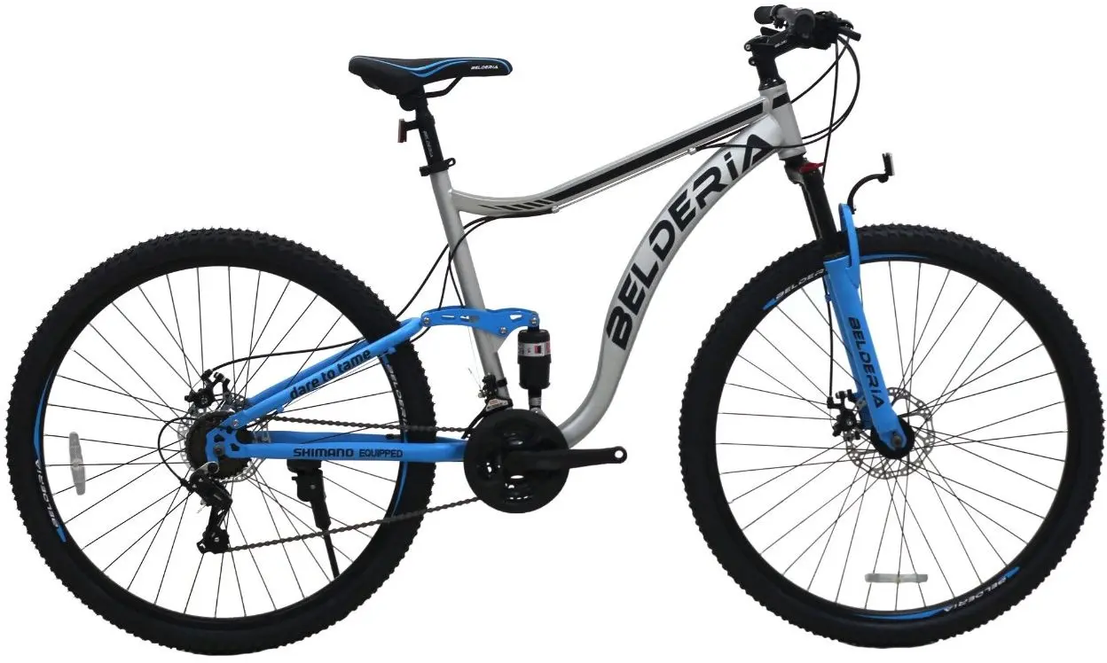 Bicicleta Belderia Camp XC 200 Double Suspension R29 GD-SKD (Grey/Blue)