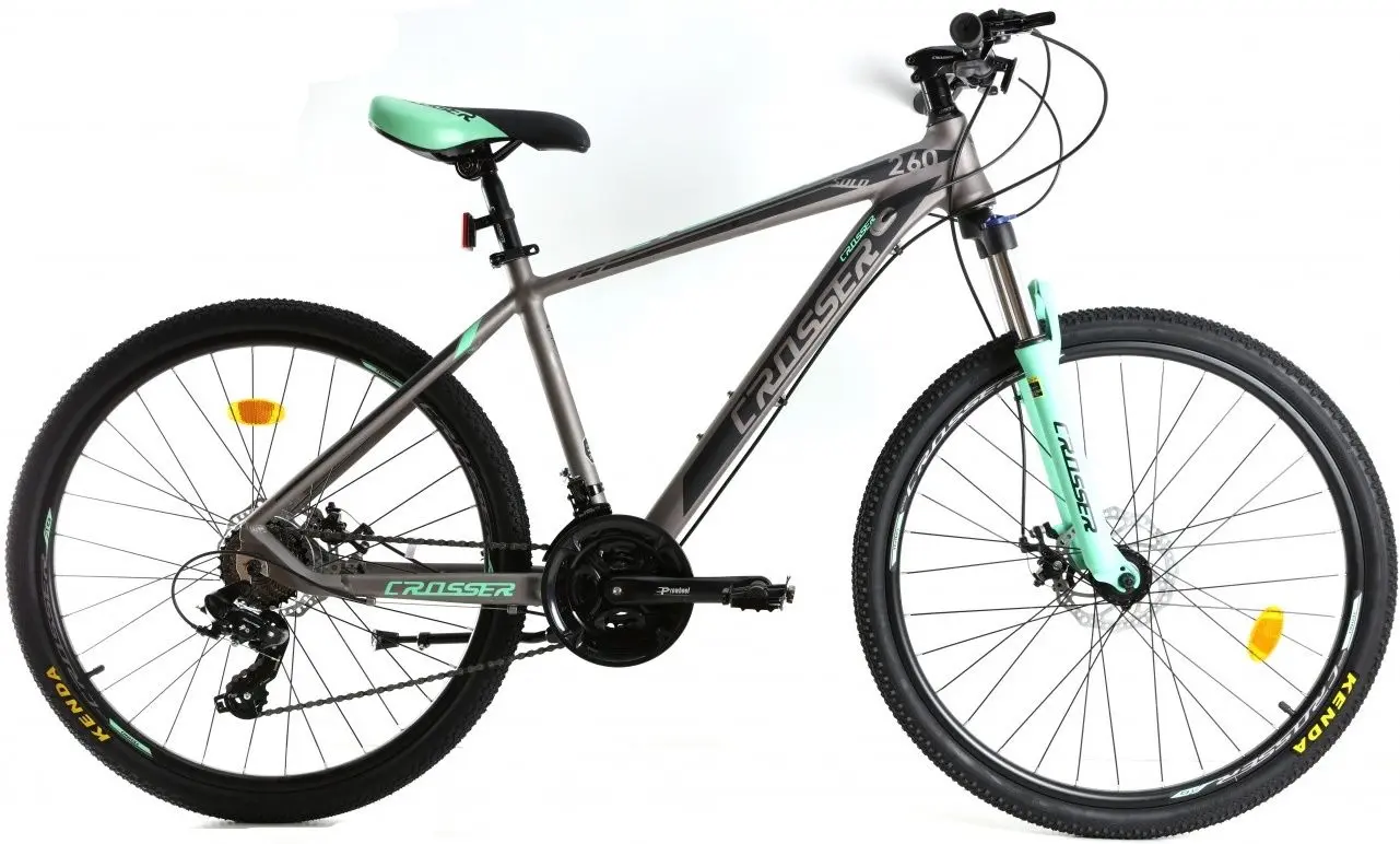 Велосипед Crosser Solo 29 21S 21 GD-SKD (Grey/Green)