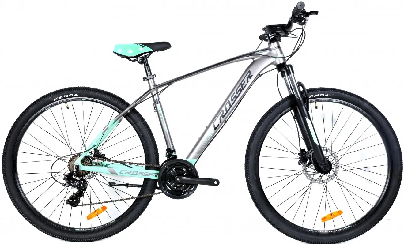 Велосипед Crosser X880 29 19 21S Shimano + Hydr Logan (Gray/Green)