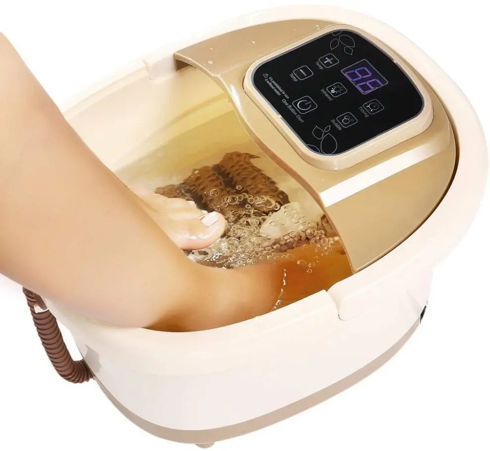 Cada cu masaj pentru picioare Malatec M15670 (Cream/Beige)