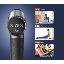 Pistol de masaj TaoTronics TT-PCA004 (Black/Silver) Thumb