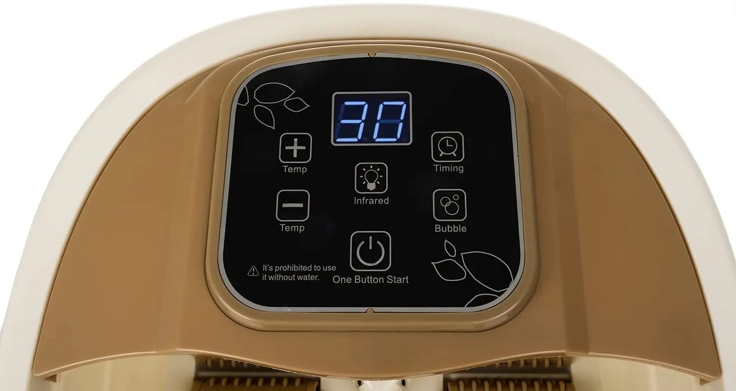 Cada cu masaj pentru picioare Malatec M15670 (Cream/Beige)