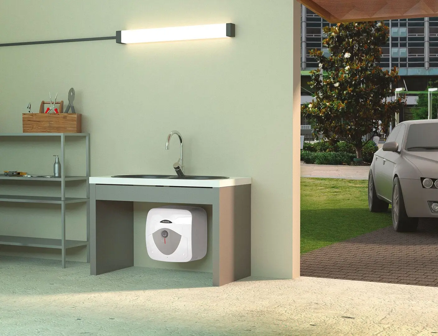 Boiler electric Ariston Andris RS 10U/3 EU (White)