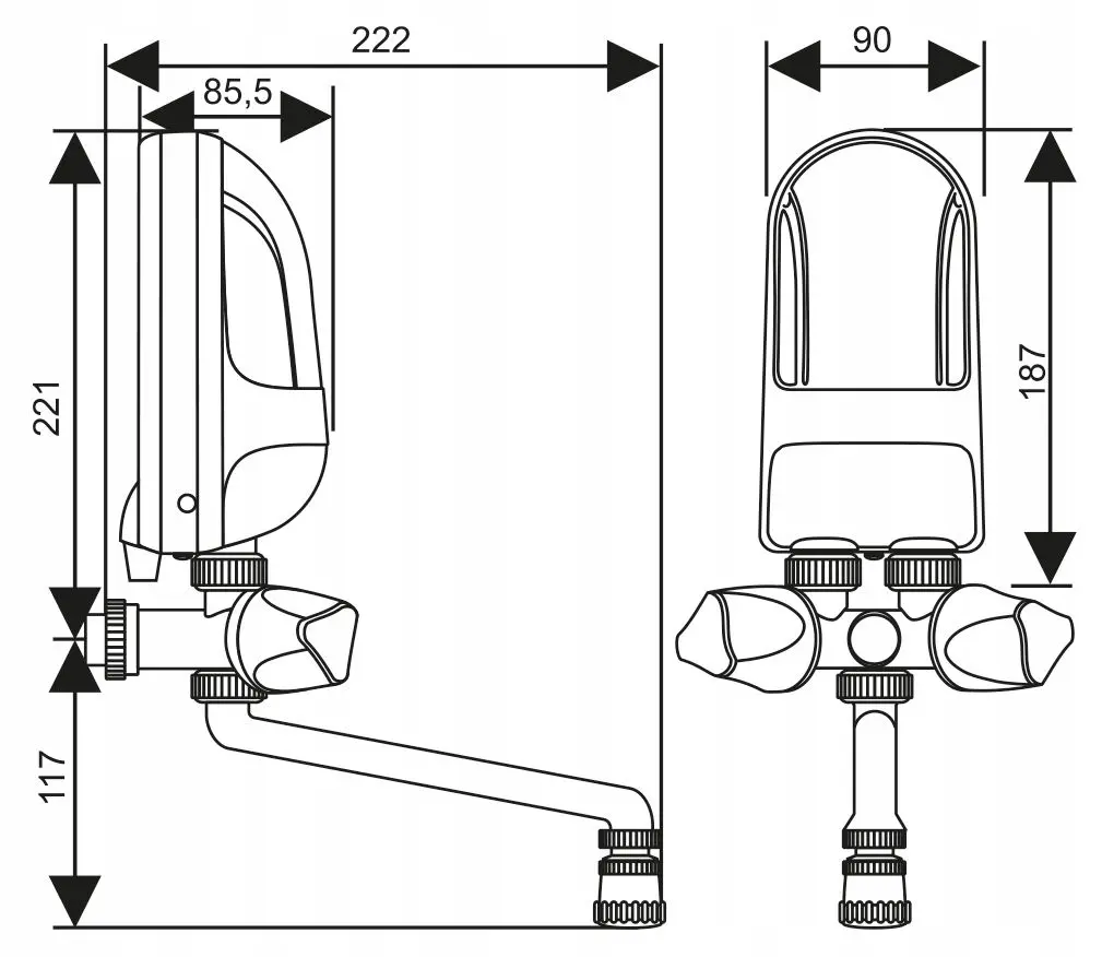 Водонагреватель проточный Dafi POZ03131 (White) - 3