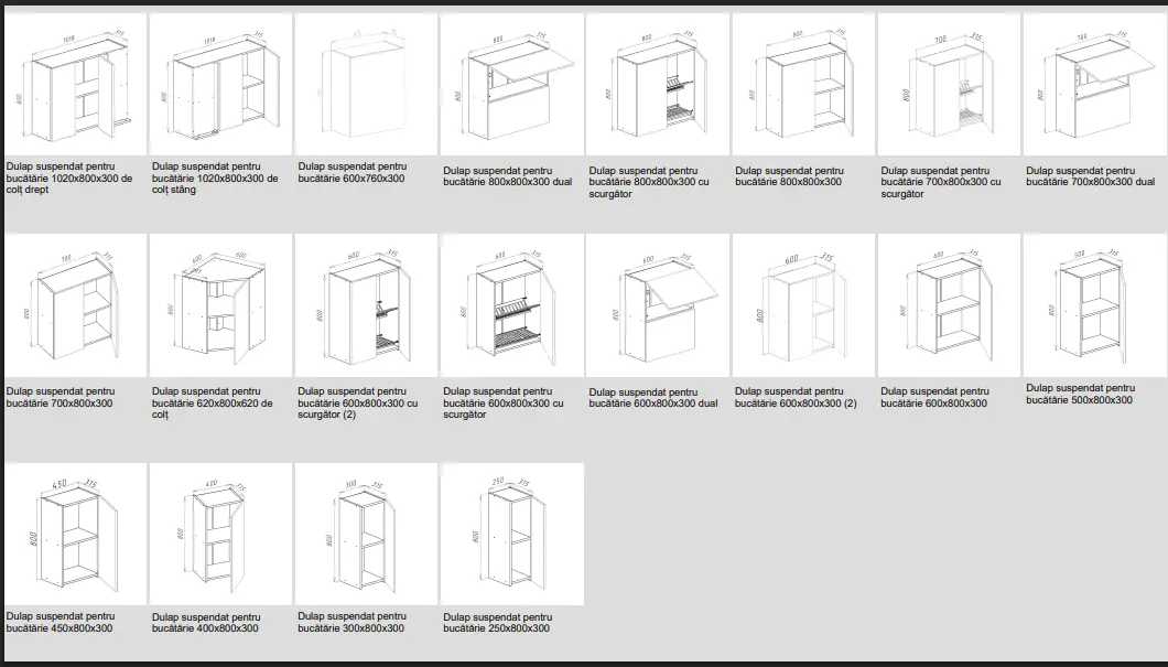 Модульная кухня Bayro Spring 12 2.6м (Rockford Hickory/Anthracite Gloss) - 4