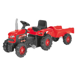 Tractor cu pedale cu remorca Dolu 8153 (Red/Black)