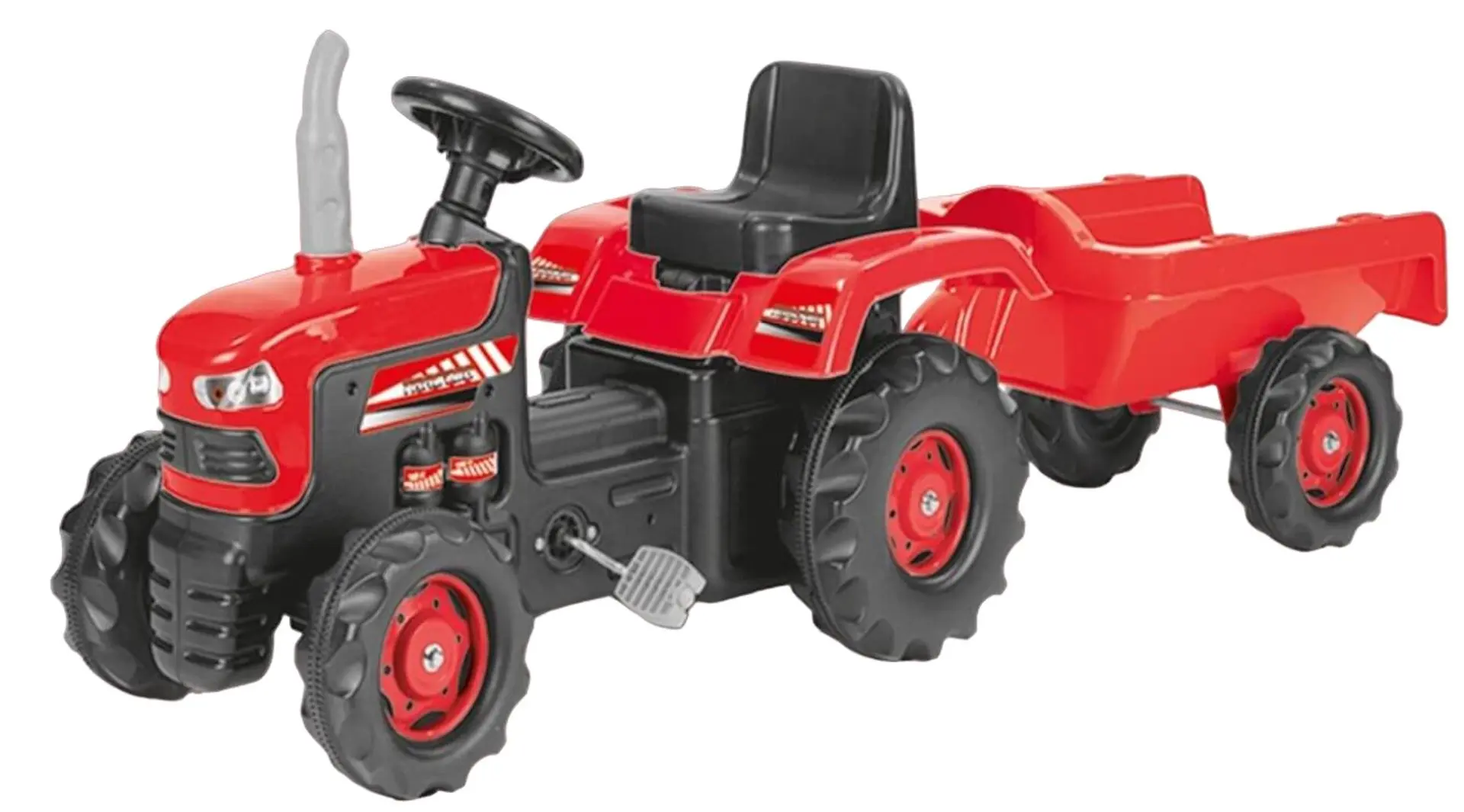 Tractor cu pedale cu remorca Dolu 8153 (Red/Black)