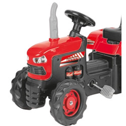 Tractor cu pedale cu remorca Dolu 8153 (Red/Black) Thumb