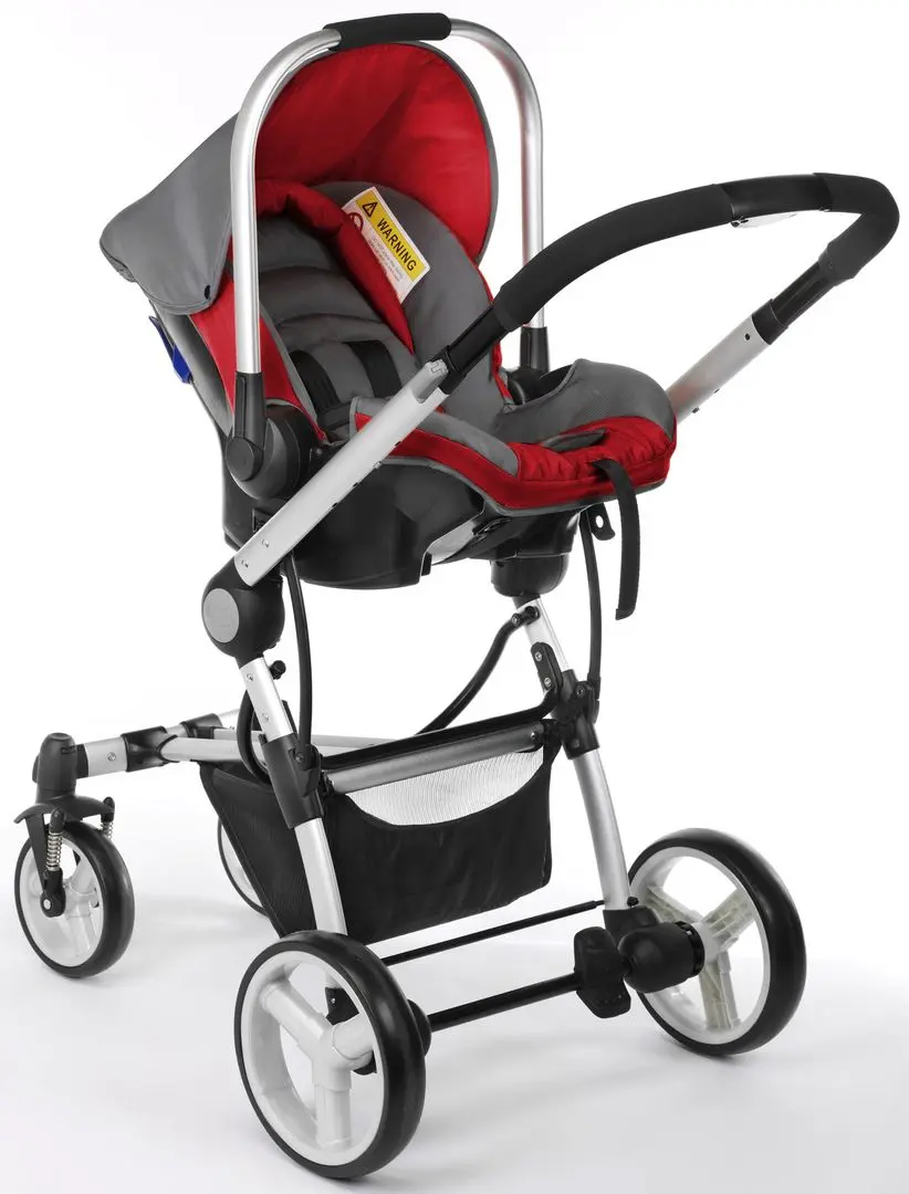 Carucior modular 3in1 Plebani P4 Trio (Red) - 8