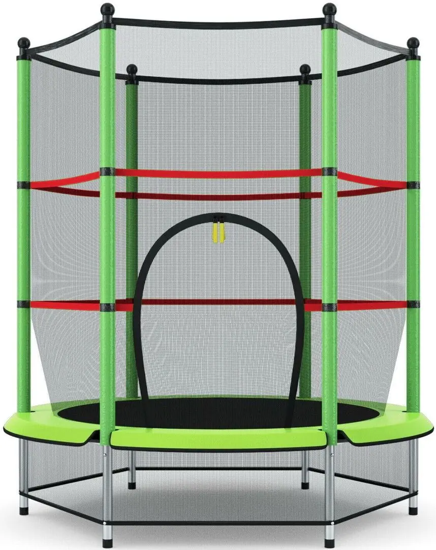Батут с защитной сеткой Sportmann SM3041 (Green/Red/Black)