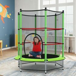 Батут с защитной сеткой Sportmann SM3041 (Green/Red/Black) Thumb