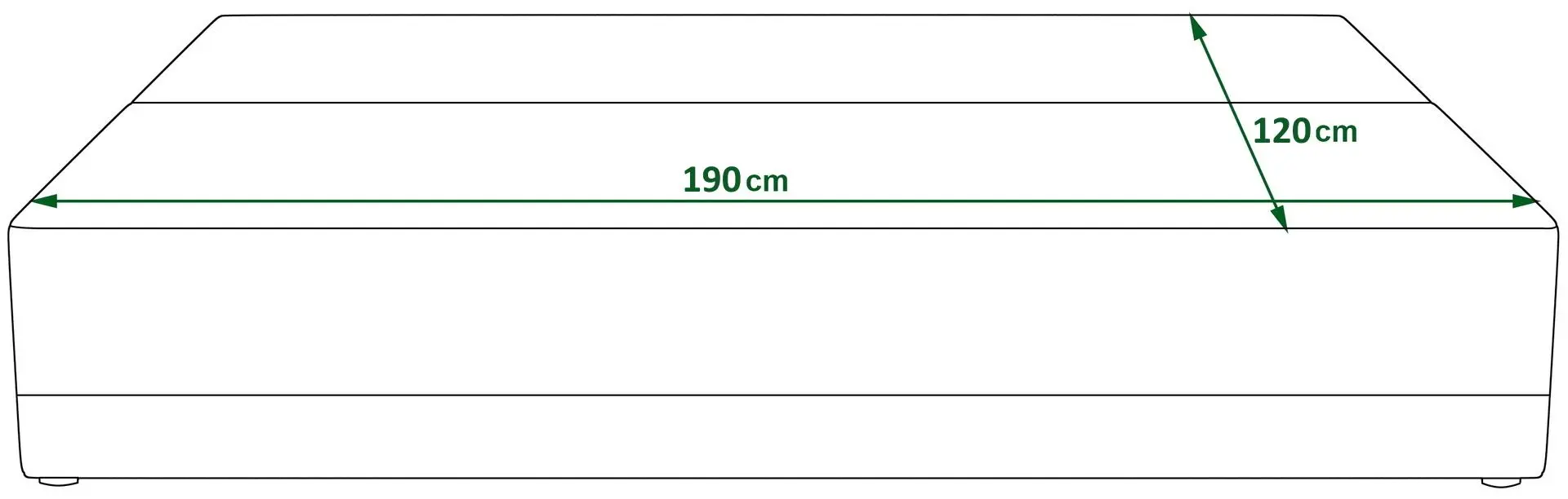 Canapea Space Meble Toledo Rainbow 15/Rainbow 83 (Black/Gray-Beige)