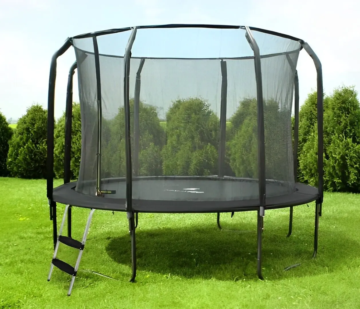 Trambulina cu plasa de protectie Malatec 2211 305cm (Black) - 7