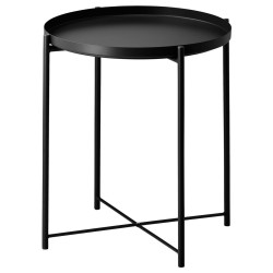 Masa servit Ikea Gladom 45x53 (Negru) Thumb