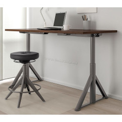Masa de birou Ikea Idasen înălțime reglabilă 160x80 (Maro/Gri Inchis)