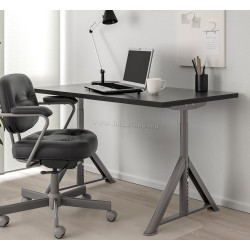 Masa de birou Ikea Idasen 120x70 (Negru/Gri Inchis)