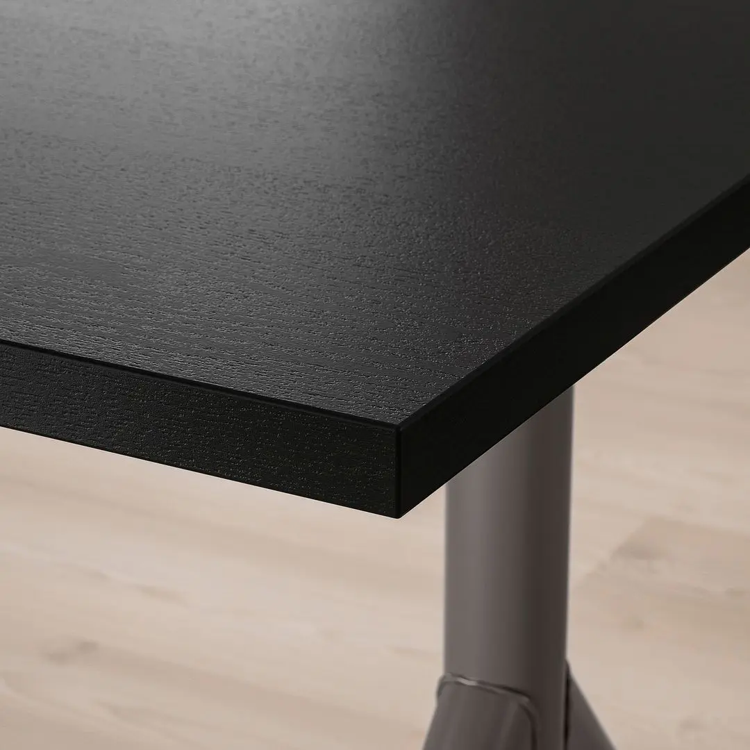 Masa de birou Ikea Idasen 120x70 (Negru/Gri Inchis)
