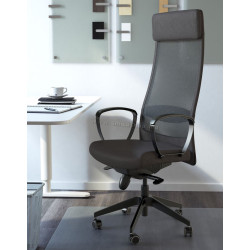 Fotoliu rotativ Ikea Markus/Vissle (Gri inchis)