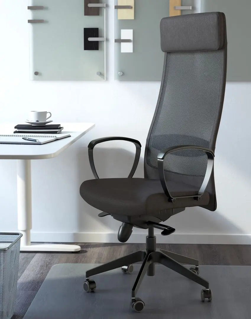 Fotoliu rotativ Ikea Markus/Vissle (Gri inchis)