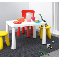 Masa pentru copii Ikea Mammut 77x55 (Alb)