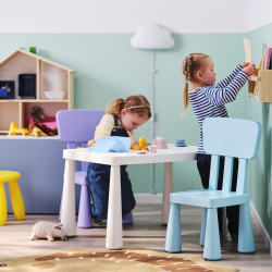 Столик детский Ikea Mammut 77x55 (Белый) Thumb