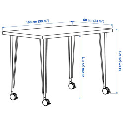 Письменный стол Ikea Linnmon/Krille 100x60 (Белый) Thumb