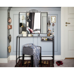 Письменный стол Ikea Vittsjo 100x36 (Черно-Коричневый/Стекло) Thumb