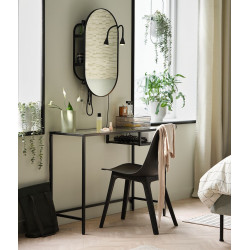 Письменный стол Ikea Vittsjo 100x36 (Черно-Коричневый/Стекло) Thumb