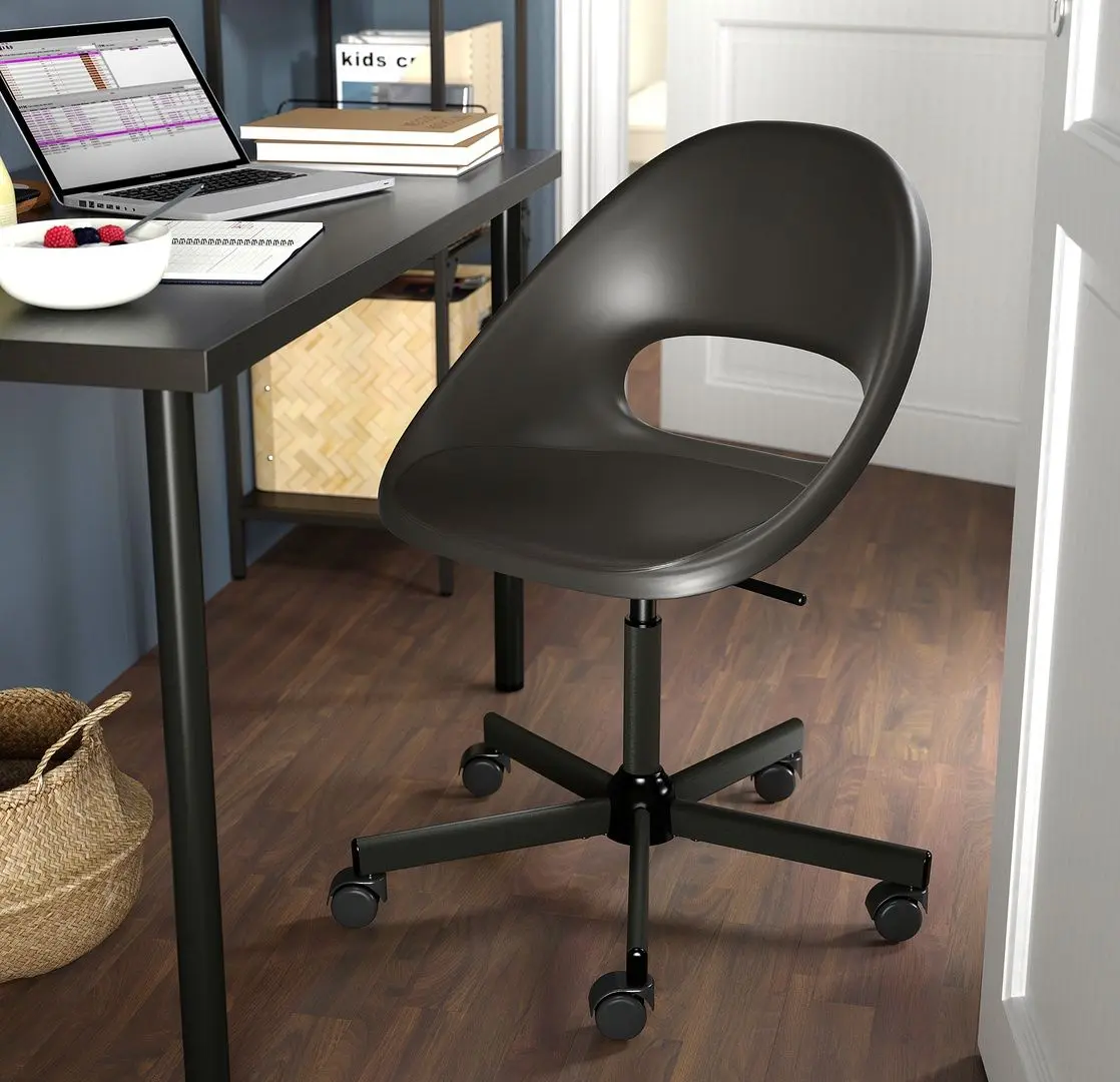 Fotoliu Ikea Eldberget/Malskar rotativ (Gri inchis/Negru)