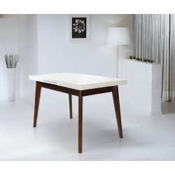 Masa extensibila DP MG-A06 120/150x70cm (White/Dark Brown) Thumb