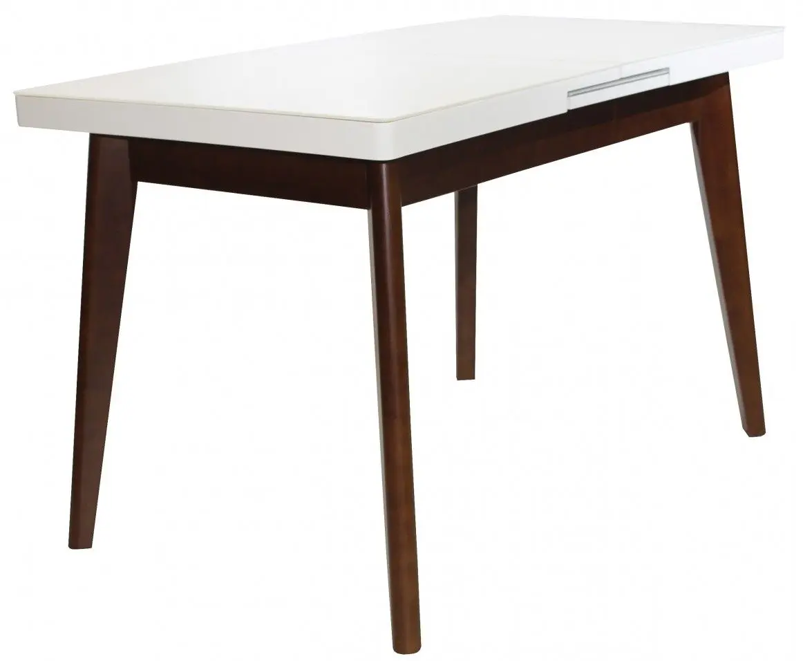 Masa extensibila DP MG-A06 120/150x70cm (White/Dark Brown)