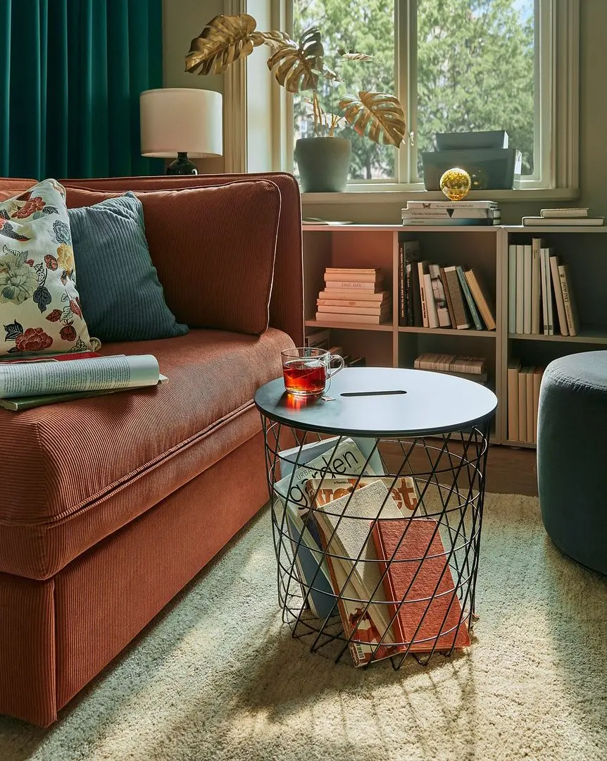 Журнальный столик Ikea Kvistbro 44см (Черный) - 7