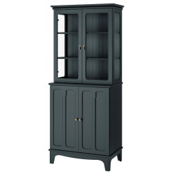 Servant Ikea Lommarp usi de sticla 86x199 (Albastru inchis-verde) Thumb