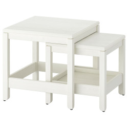 Set masute pentru reviste Ikea Havsta (Alb) Thumb
