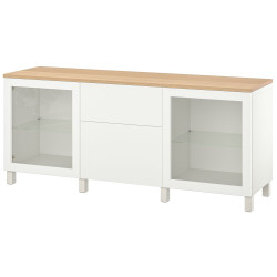 Bufet Ikea Besta/Sindvik/Lappviken/Stubbarp sertare 180x42x76 (Alb) Thumb