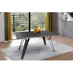 Стол DP Tokyo 150x80cm (Black Marble/Black)