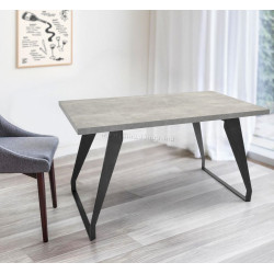 Стол DP Town 150x80cm (Concrete Gray/Black)