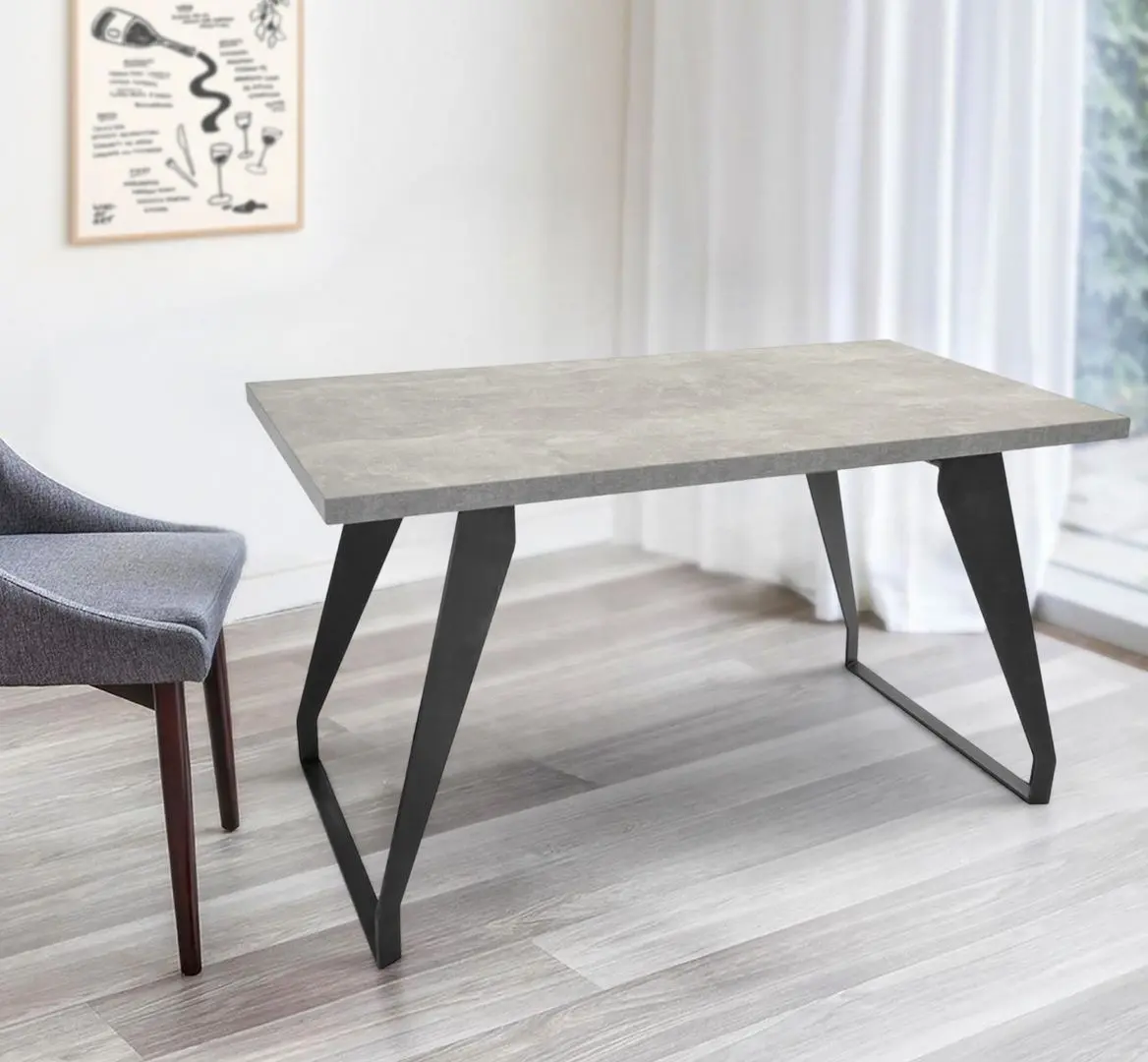 Стол DP Town 150x80cm (Concrete Gray/Black)