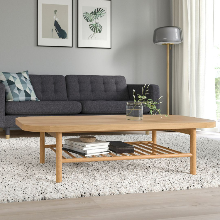 Masuta de cafea Ikea Listerby 50cm (Furnir stejar)