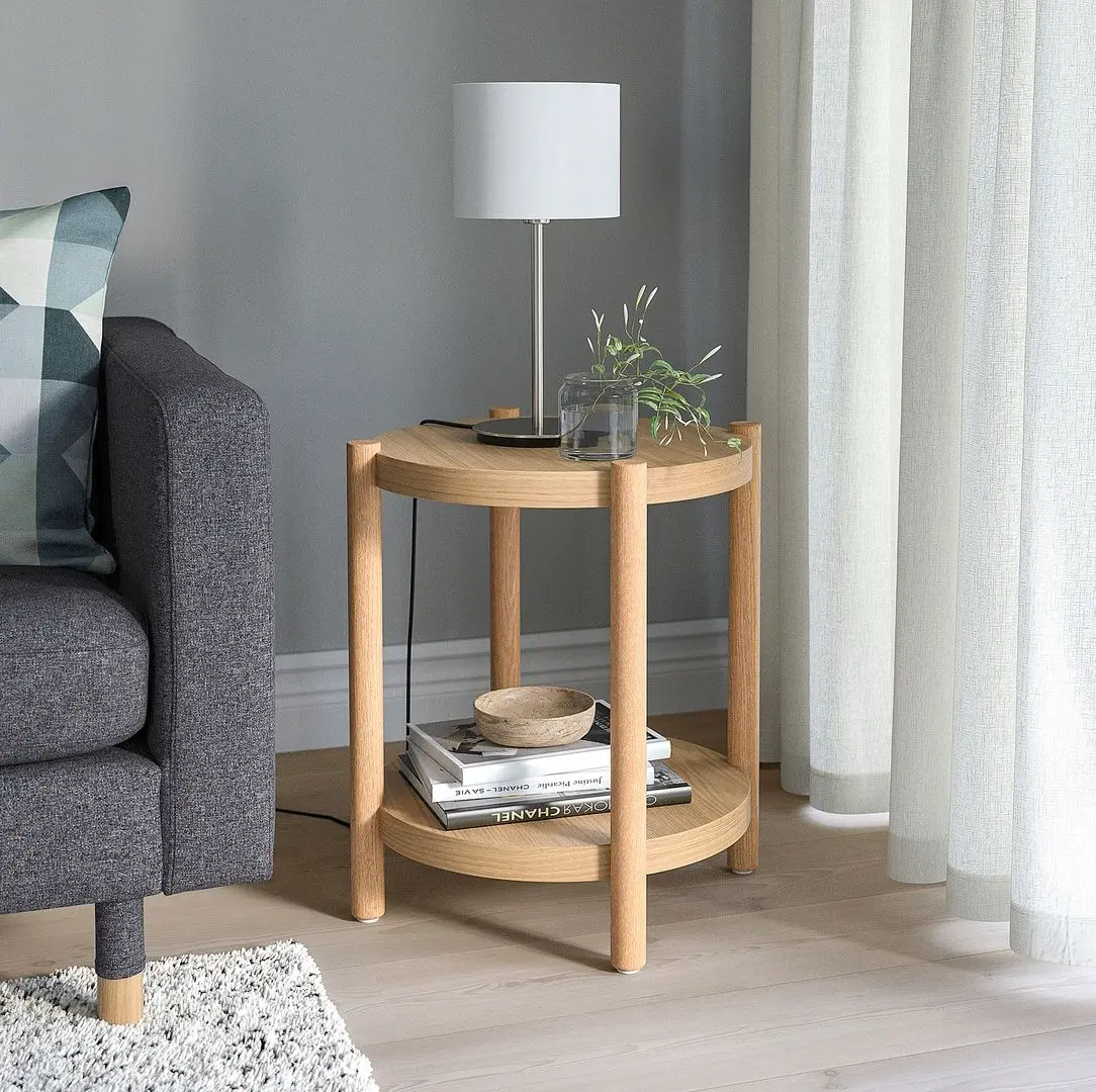 Masuta de cafea Ikea Listerby 50cm (Furnir stejar)