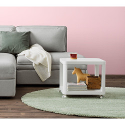 Masuta de cafea Ikea Tingby cu rotile 50x50 (Alb) Thumb