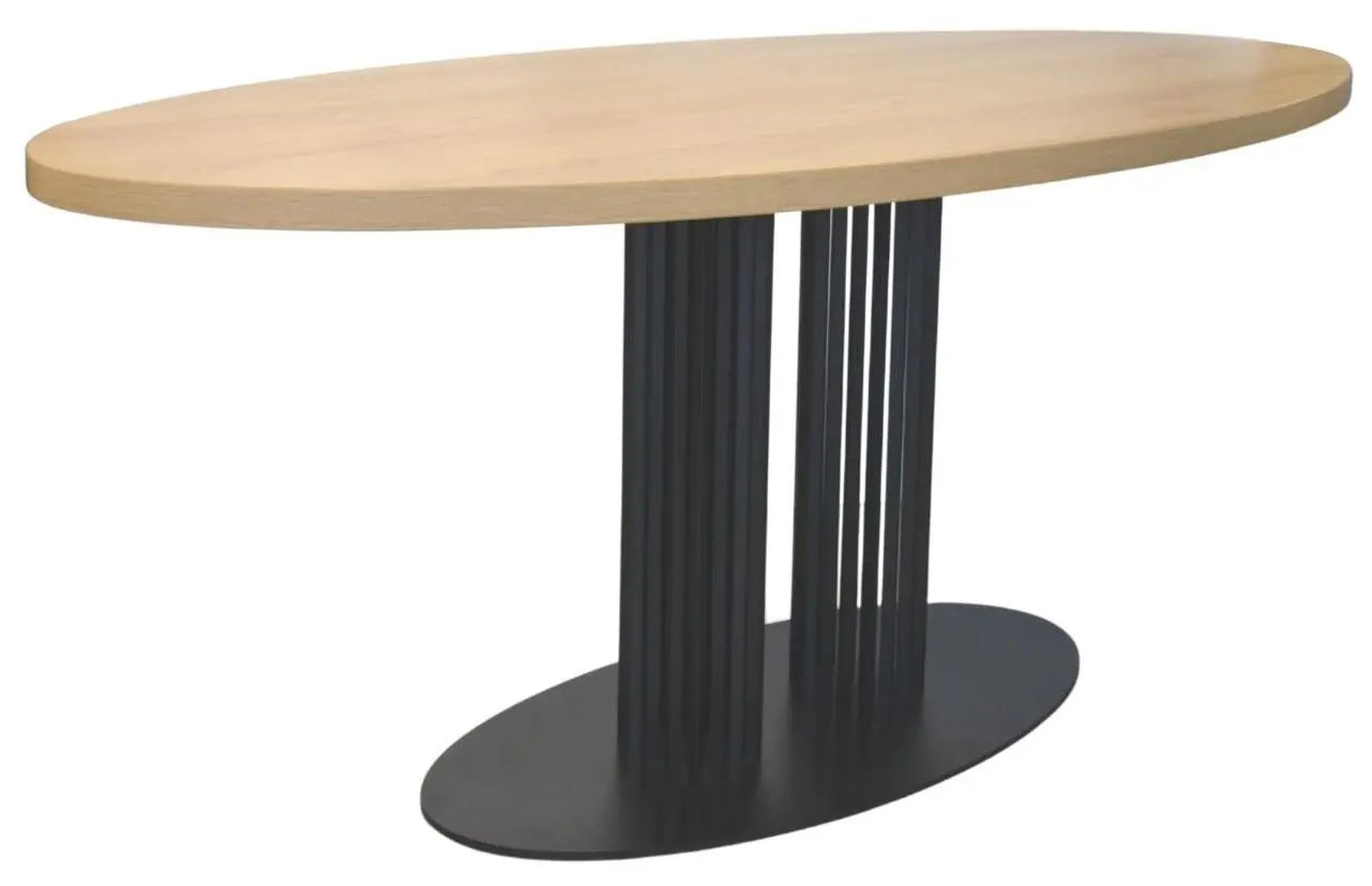 Masa DP Afina Elipsa 180x90cm (Black/Natural)