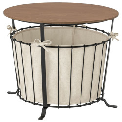 Masa pentru reviste Ikea Angesbyn 60cm (Negru/Pin maro deschis) Thumb