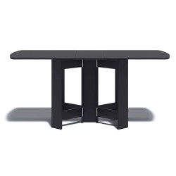 Masa-tumba Fabrik Home Helicopter rotunjit (Ash Black) Thumb